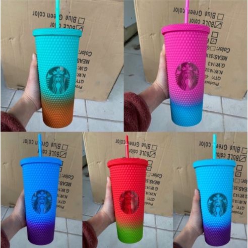 Ly Starbucks ,Cốc uống nước Starbucks 710ml có ống hút cao cấp