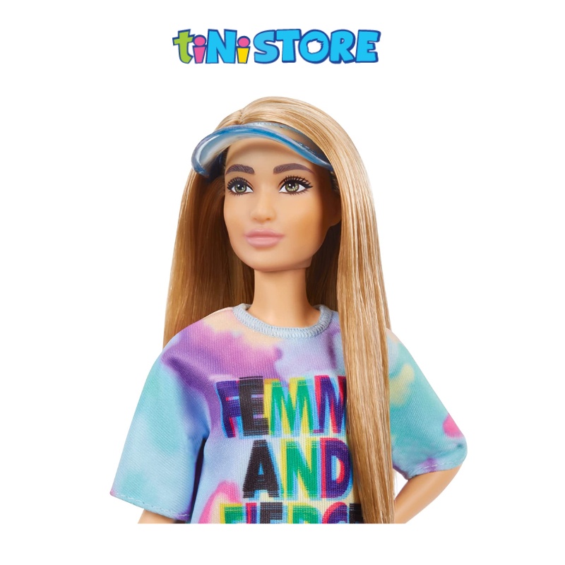 Đồ chơi búp bê Barbie thời trang cầu vồng TiNiTOY FBR37966C-4