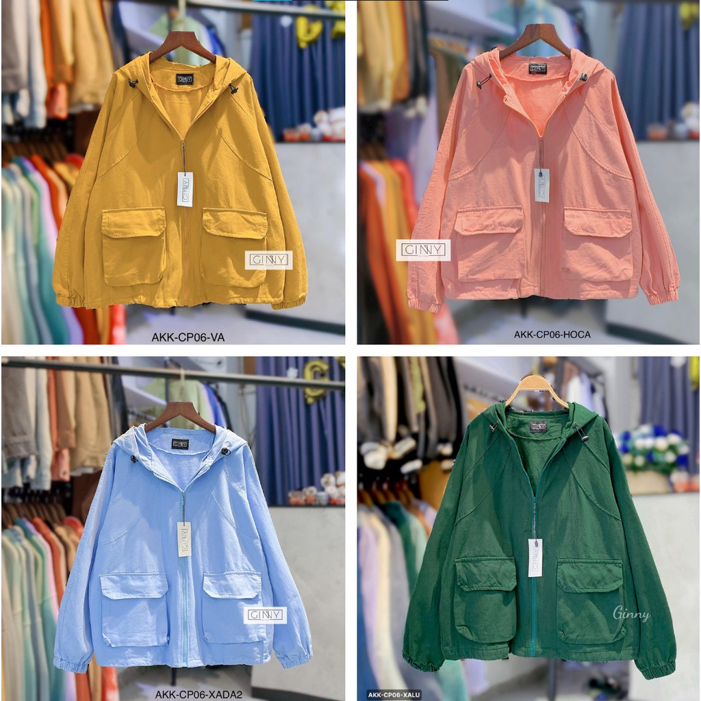 ÁO KHOÁC KAKI MOCA_áo khoác chống nắng_hình ảnh shop tự chụp