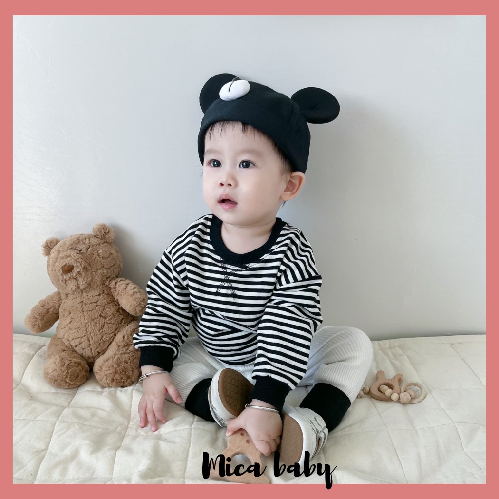 Mũ bucket trẻ em kiểu dáng chụp đầu hình tai chuột Mickey đáng yêu cho bé MH237 Mica baby