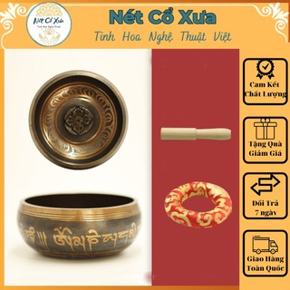Chuông bát tụng kinh - phật âm bát - khắc chú nepal - đẹp - âm thanh hay