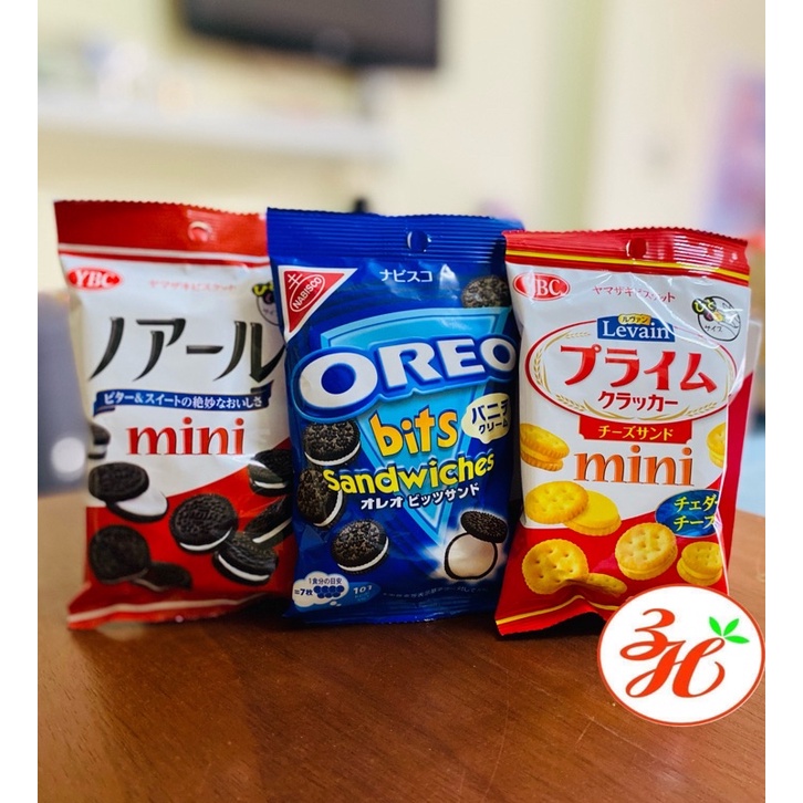 Combo 3 túi 3 loại bánh Oreo và Levain mini Nhật bản