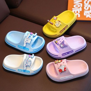  Hàng Có Sẵn! Dép Đi Trong Nhà Mềm Mại Chống Trượt Hình Hello Kitty My Melody Kuromi Cinnamoroll Pompompurin Cho Bé Gái 