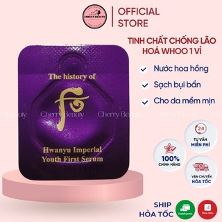 Tinh Chất Chống Lão Hoá Whoo Hwanyu Imperial Youth First Serum (1 vỉ)date 10/2023