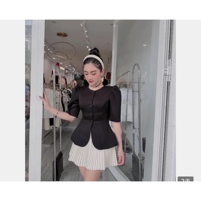 Áo Bigsize, Áo Peplum Cổ Tròn 5 Nút, Thuynguyenbigsize chuyên size từ 50-90kg