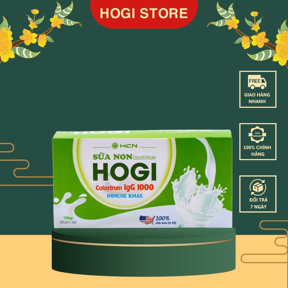 Sữa Non Hogi Colostrum IgG 1000 Cung Cấp Dinh Dưỡng Tốt Cho Bà Bầu (50 gói x2gr)