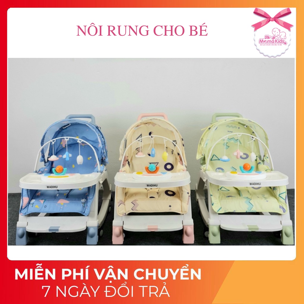 Ghế Rung Cao Cấp Chính Hãng Cho Bé, Giúp Bé Ngồi Ăn Dặm, Nằm Chơi, Tha