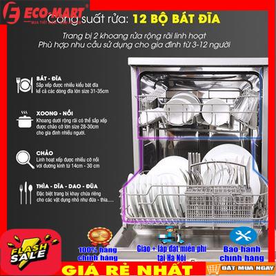 KDEU-8818 Máy rửa bát Kocher 12 bộ, nhập Malaysia giao lắp miễn phí ở Hà Nội