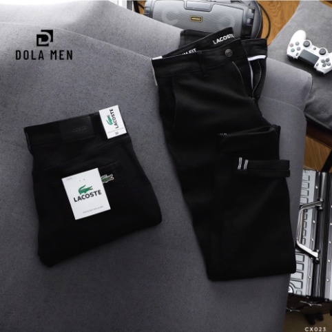Quần Jean Nam LACOSTE Màu Đen Form SlimFit mềm mịn co giãn Hàng Xuất Xịn Có Big Size Hàng Cao Cấp dolamen