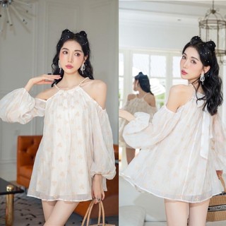 Đầm Hoa Mùa Hè Tay Dài Hở Vai Phong Cách Mới Dành Cho Nữ Váy hoa Thiết Kế Hàng Cao Cấp Tiểu Thư Cổ Tích Công Chúa