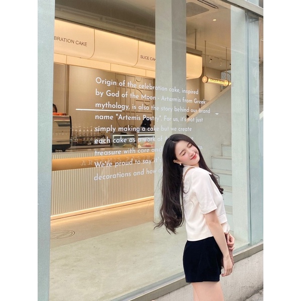 Clara Top - Áo thiết kế DTM kèm nơ | BigBuy360 - bigbuy360.vn