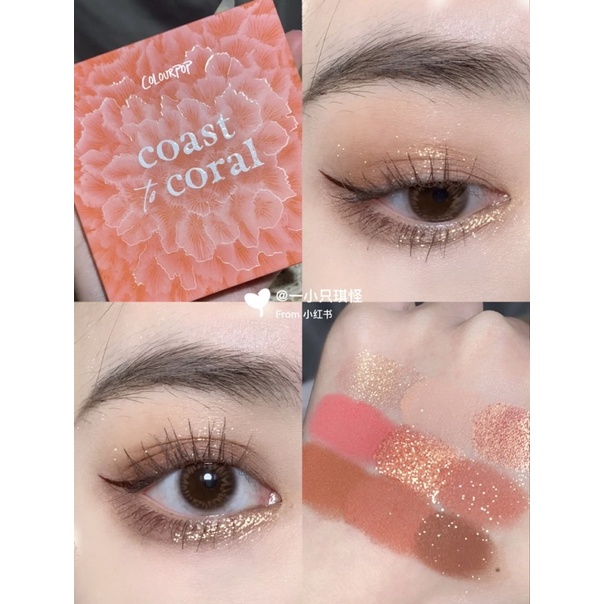 Bảng mắt Colourpop: got peach, coconut, miss bliss, whatever, sweettalk....