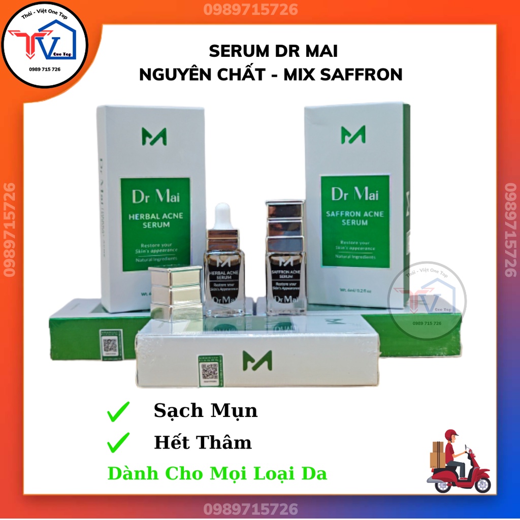 Serum Dr Mai 6ml sạch mụn hết thâm dưỡng da căng bóng mịn màng - sản phẩm chính hãng