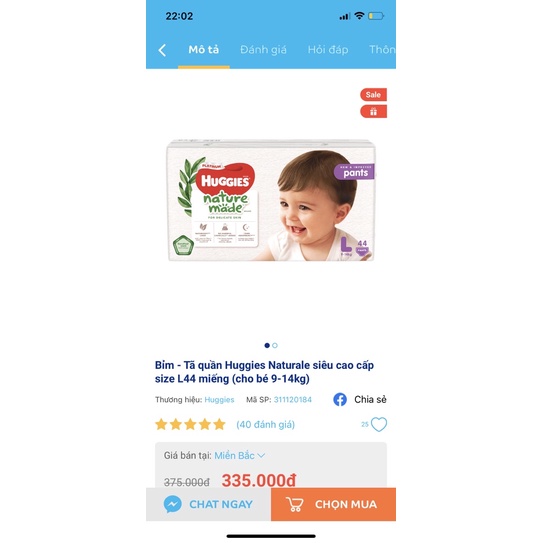 bỉm huggie nature made