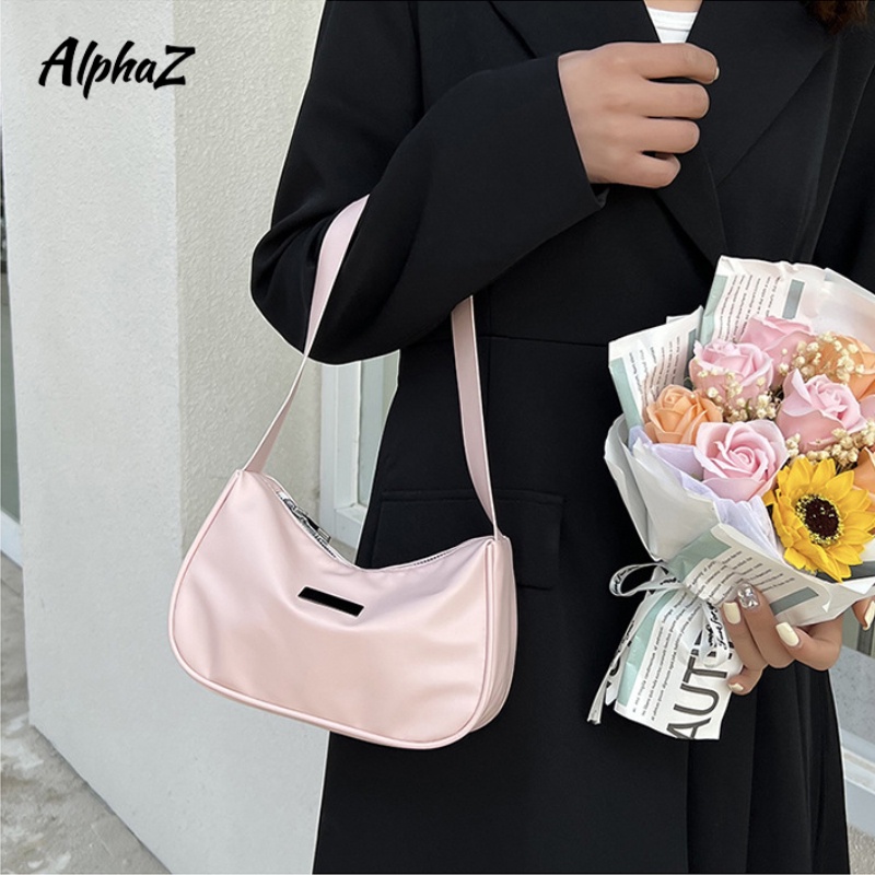 AlphaZ Túi Đeo Chéo Màu Trơn Đơn Giản Thời Trang Dành Cho Nữ