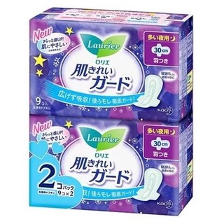 Băng vệ sinh ban đêm Laurier Nhật có cánh – 18 miếng – Set