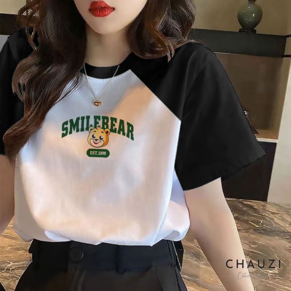 Áo thun nữ CHAUZI áo thun nữ tay lỡ in hình cao cấp siêu kute AN06