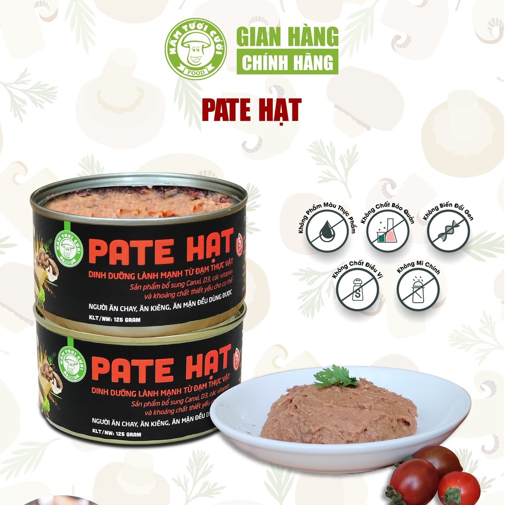 Pate Hạt Chay Nấm Tươi Cười 125g