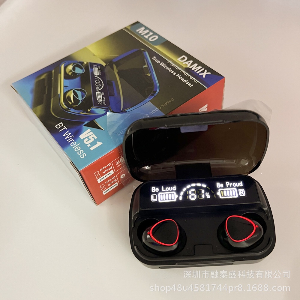 Tai Nghe Bluetooth M10 Pro, Phiên Bản Nâng Cấp Pin Trâu, Chạm Cảm Ứng, BH 12 Tháng