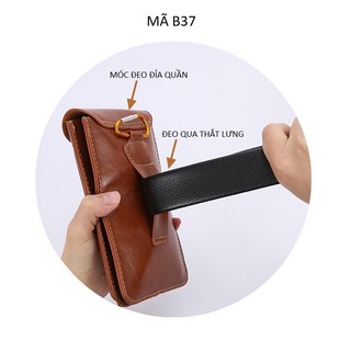 Bao da điện thoại đeo thắt lưng Mã B37