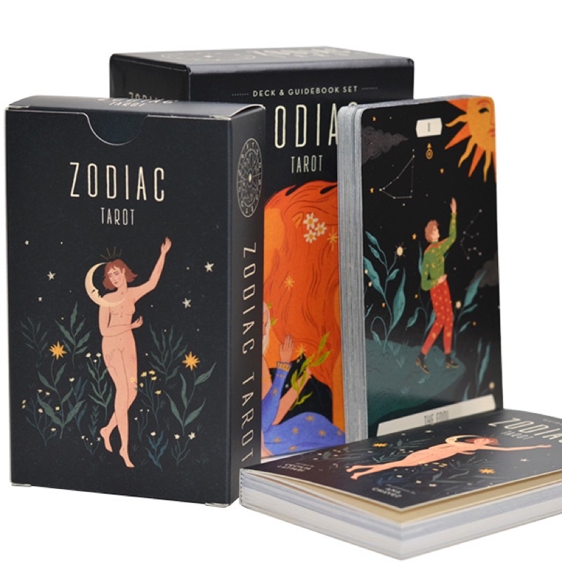 Bộ bài Zodiac Tarot Deck & B oo k Set by Cecilia Lattari  chiêm tinh 12 cung hoàng đạo