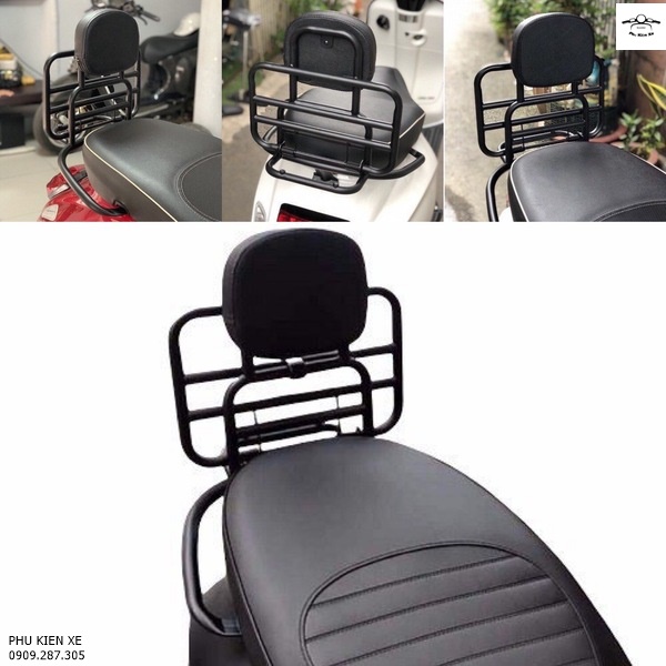 Baga Tựa Lưng Có Đệm Lót Cao Cấp Cho Vespa