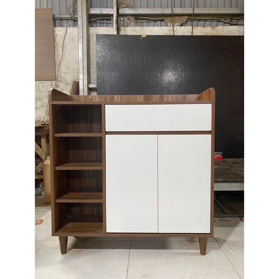 [Freeship Hà Nội] Tủ Giày 3 Cánh Gỗ MDF Nhập Khẩu Lắp Sẵn