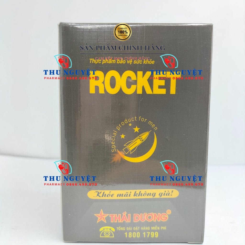 Viên uống ROCKET hộp 10 gói - Chuyên dùng cho đàn ông yếu sinh lý, xuất tinh sớm