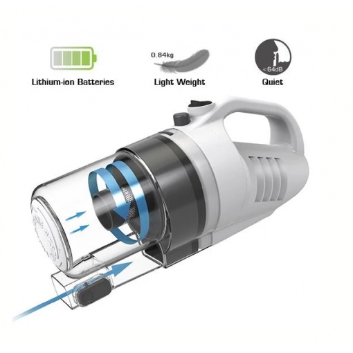 Máy hút bụi cầm tay Shimono SVC1019L - Trắng, 3500 Pa, Pin Li-ion 2000 mAh