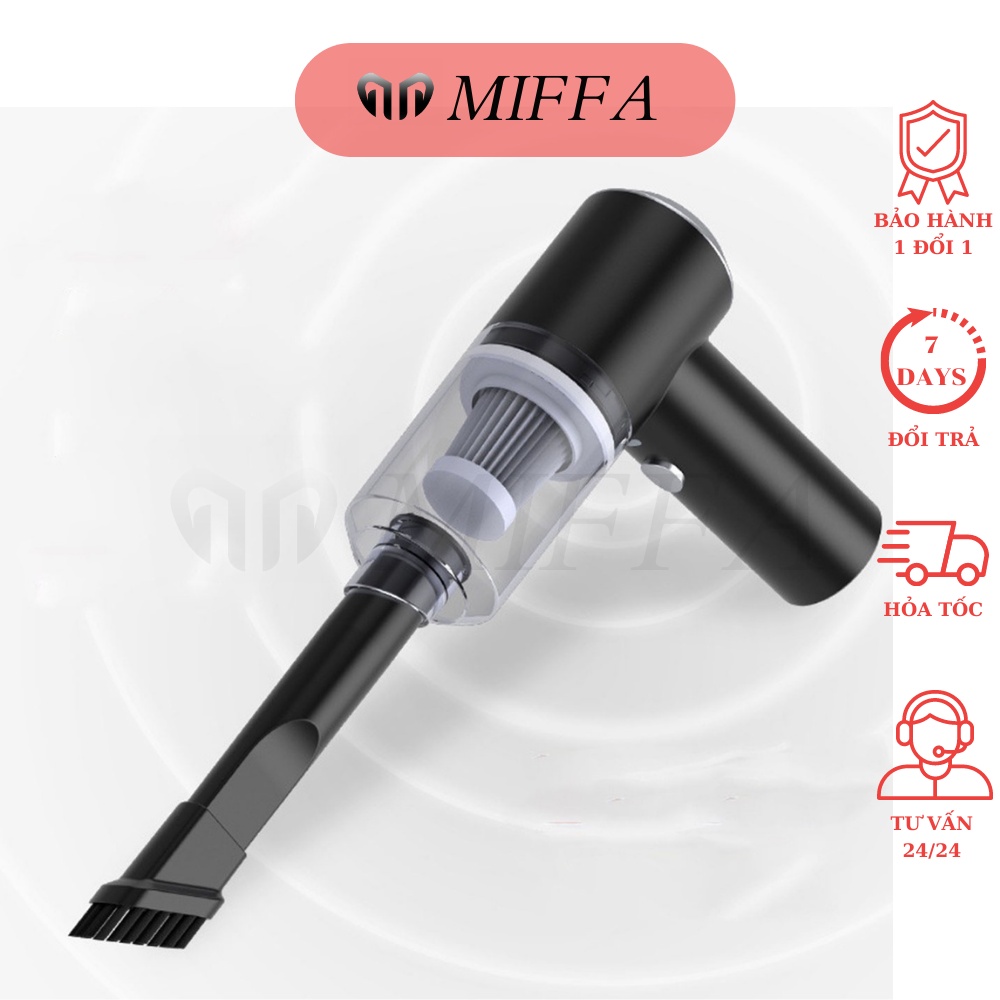 Máy hút bụi cầm tay mini - Máy hút bụi không dây CỰC KHÒE sử dụng hút bụi ô tô, bụi giường MIFFA