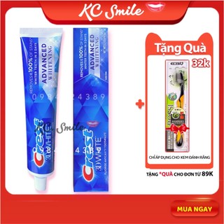 Kem đánh răng Crest 3D Advance 147g - Cho hơi thở thơm mát và trắng răng cấp tốc