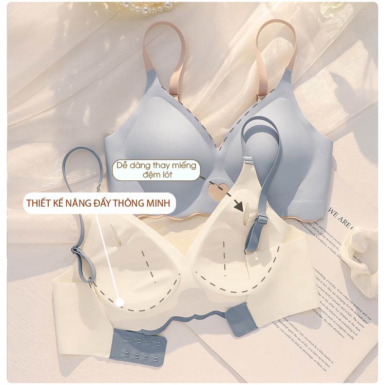 Áo lót nữ đúc su áo ngực không gọng mềm mịn thoáng mát METIS không gọng chuẩn form QPA45 | BigBuy360 - bigbuy360.vn