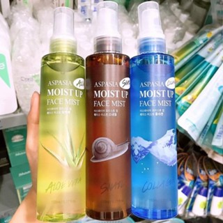 Xịt Khoáng Aspasia Moist Up Face Mist Tinh Chất Lô hội, Collagen, Ốc Sên 100ml