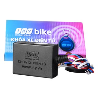 Khóa chống trộm xe máy Iky Bike sử dụng công nghệ RFID bảo mật cao, bảo hành 2 năm 1 đổi năm đầu.