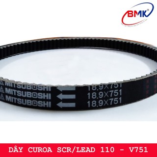 Dây curoa cho xe máy Honda SCR/Lead 110 - Thương hiệu Mitsuboshi japan