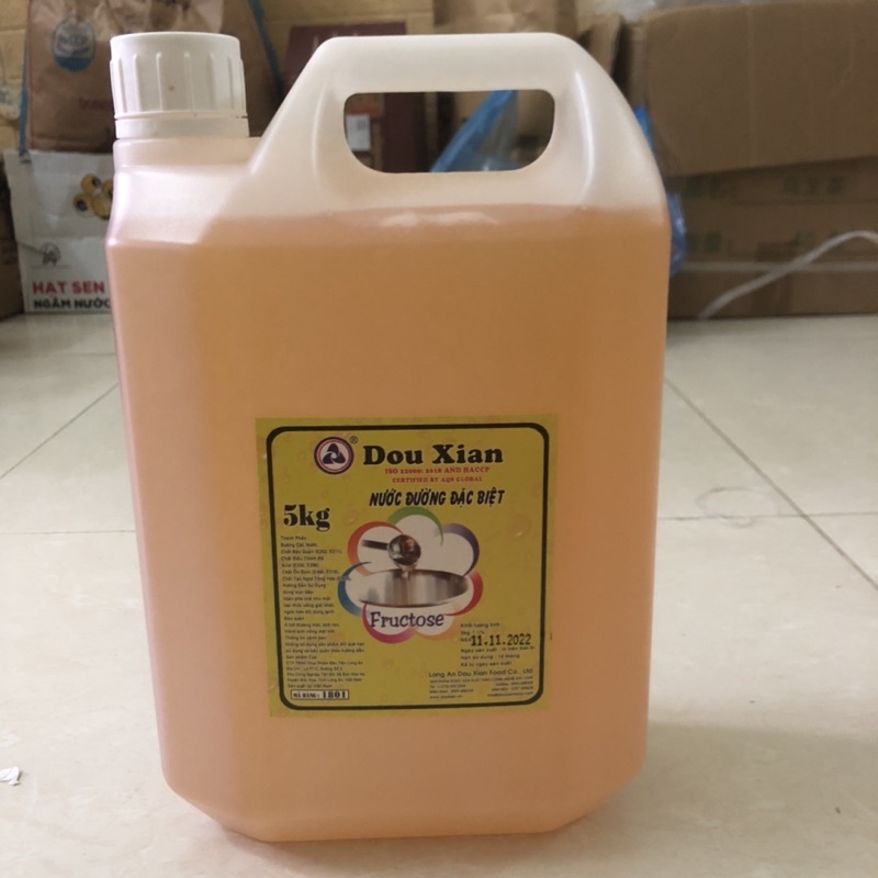 Đường Nước Đặc Biệt Douxian Hàng Huy 5 lít/ Can  Chuyên Dùng Pha Chế Trà Chanh, Trà Sữa