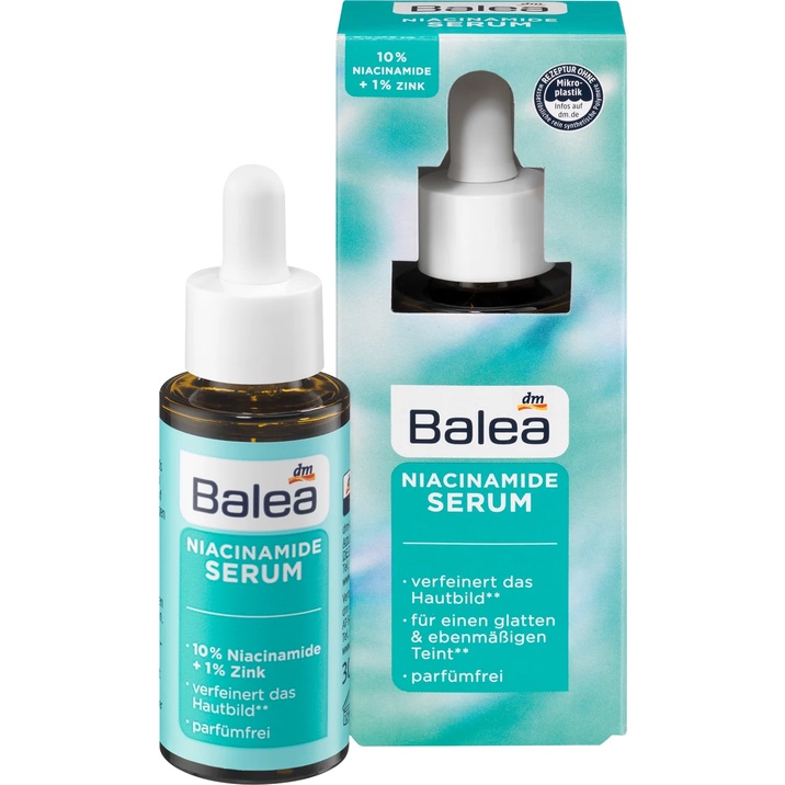 Serum Giảm Dầu Và Thu Nhỏ Lỗ Chân Lông Niacinamide 10% Balea - 30ml