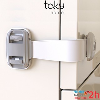 Khóa Chốt - TakyHome,Ngăn Kéo Tủ, Ngăn Kệ Đồ, Chốt Khóa Cánh Tủ Lạnh, Giúp Cánh Cửa An Toàn Cho Bé, An Tâm Cho Mẹ - 3104