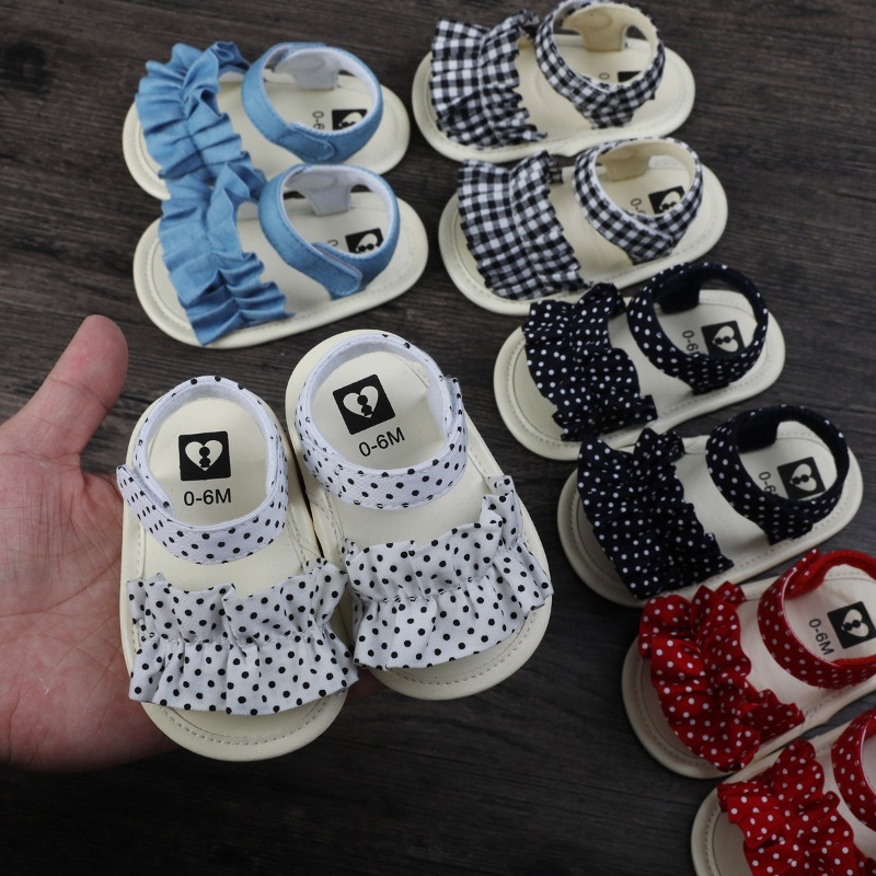 Dép sandal tập đi cho bé gái nhiều màu xinh xắn cho bé từ 0-18 tháng