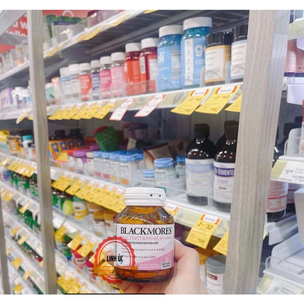 Vitamin Tổng Hợp Cho Nữ Blackmores MultiVitamin For Women Lọ 50 Viên, Hàng Chuẩn Úc, Date xa