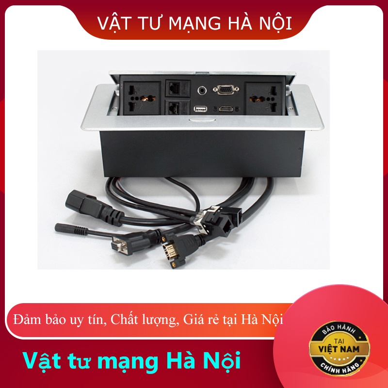 Hộp ổ cắm âm tường đa năng 2 sạc USB, 1 HDMI,,1 USB Data, 2 LAN Hàng Cao Cấp.