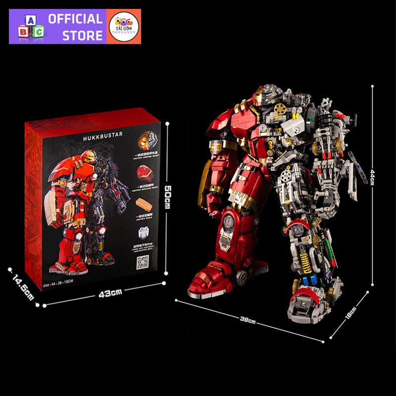 Đồ Chơi Lắp Ráp Kiểu LEGO Mô Hình ROBOT Anti HULK BUSTER Iron Man Trong Avengers 10513 Với 4183 Mảnh Ghép Chi Tiết
