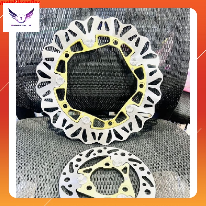 Đĩa Raider/Satria trước 320mm + Sau 220mm xài mâm zin theo xe
