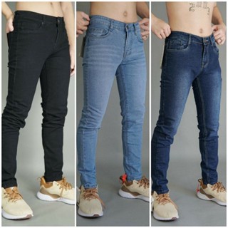 [HCM]Quần Jeans nam Quần Bò Nam Trơn Dáng Skinny Co Giãn Hàng Thiết Kế Cao Cấp