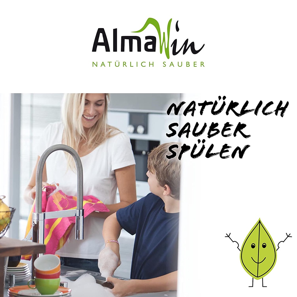 Nước làm bóng Almawin sử dụng cho máy rửa bát hàng chính hãng dung dịch làm bóng bát đĩa