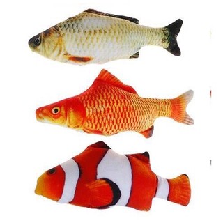 Đồ chơi cá nhồi bông 3D cho mèo