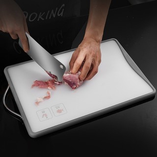 [Tặng móc treo] Thớt inox 304 đế nhựa lúa mạch cao cấp Palatable đúc liền 27x43cm êm ái và an toàn vệ sinh Hcm