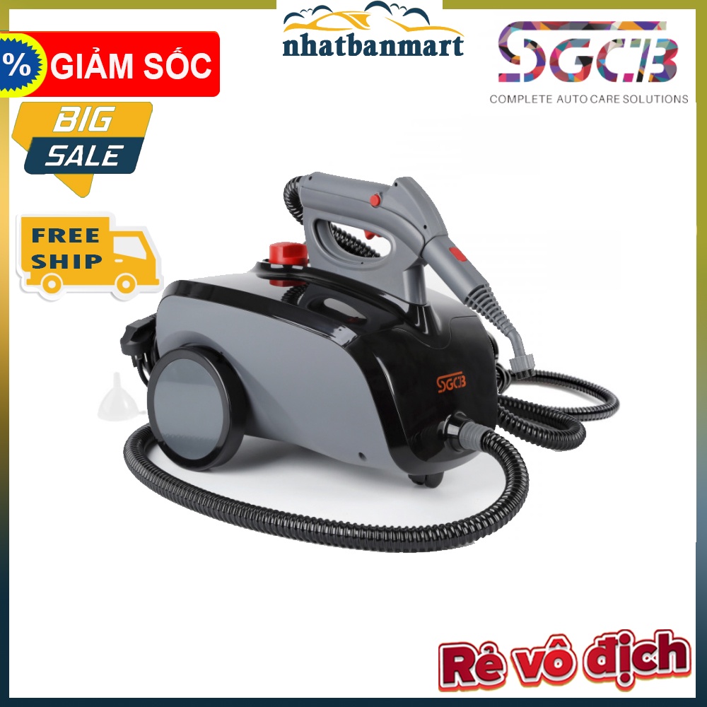 Máy Hơi Nước Nóng SGCB Làm Sạch Cọ Rửa Bằng Hơi Nước Hiệu Quả Các Vết Bẩn Nấm Mốc Dầu Mỡ Có Sẵn Nhiều Phụ Kiện Tiện Dụng