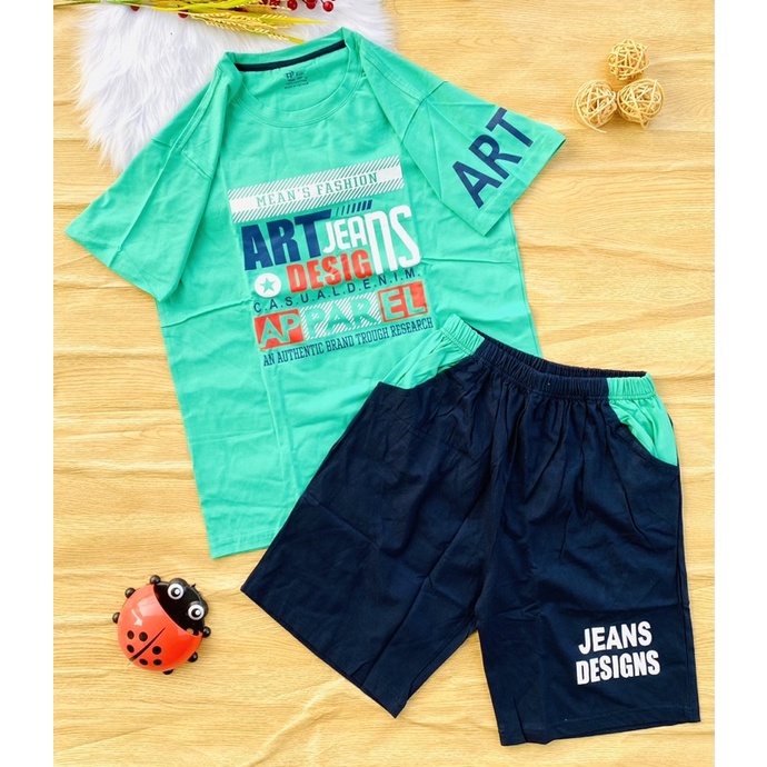 🚗 Bộ cotton hàng shop bé trai 60-75kg