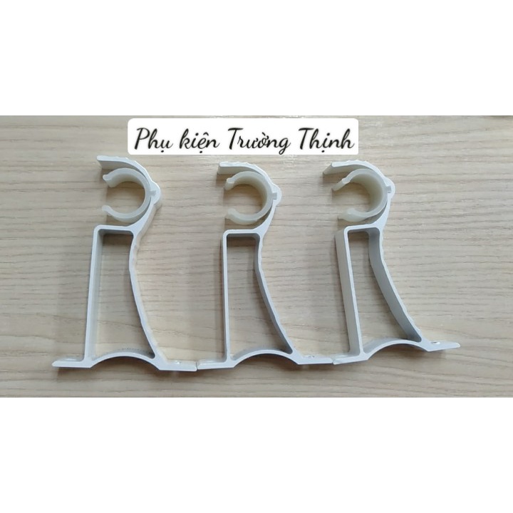 Trụ đỡ đơn Trắng Trung Quốc cho thanh rèm phi 28-33 [hàng đẹp, mẫu mã mới]